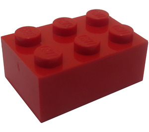 LEGO Rood Steen 2 x 3 (Eerder, zonder kruissteunen) (3002)