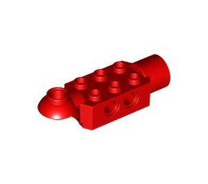 LEGO rouge Brique 2 x 3 avec Horizontal Charnière et Socket (47454)