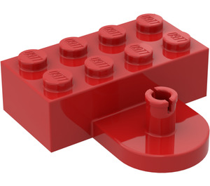 LEGO Rood Steen 2 x 4 met Coupling, Male (4747)