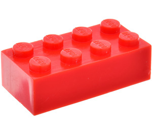 LEGO Red Brick 2 x 4 without Internal Supports