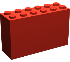 LEGO rouge Brique 2 x 6 x 3 (6213)