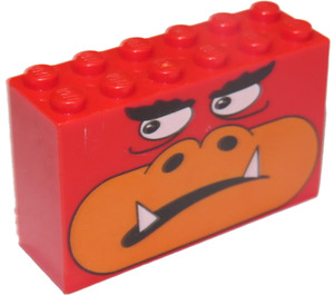 LEGO Red Brick 2 x 6 x 3 with Monkey (6213)