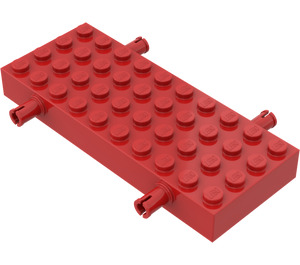 LEGO Rosso Mattoncino 4 x 10 con Ruota Holders (30076 / 66118)