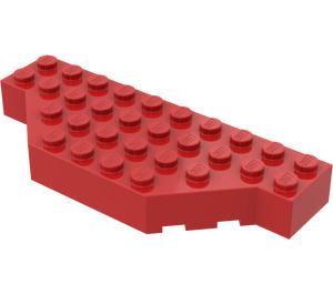 LEGO Röd Kloss 4 x 10 utan Två Hörn (30181)