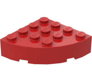 LEGO rouge Brique 4 x 4 Rond Coin (2577)