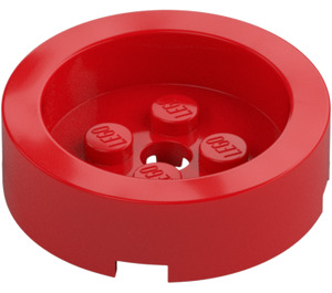 LEGO Rouge Brique 4 x 4 Rond avec Recessed Centre (68325)