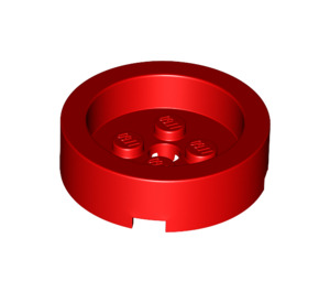 LEGO Red Brick 4 x 4 Round with Recessed Center (68325)