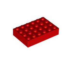 LEGO rot Backstein 4 x 6 (2356 / 44042)