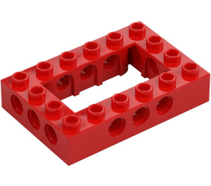 LEGO Rot Stein 4 x 6 mit Open Mitte 2 x 4 (32531 / 40344)