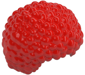 LEGO Red Bushy Bubble Style Hair (86385 / 87995)