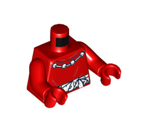 LEGO rouge Calendar Man - from LEGO Batman Movie Minifig Torse (973 / 76382)