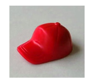 LEGO Rouge Casquette avec Court Incurvé Bill (93219)