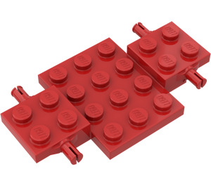 LEGO Red Car Base 7 x 4 x 0.7 (2441 / 68556)