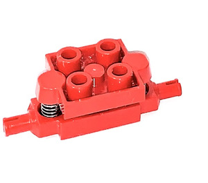 LEGO Rood Auto Wiel Houder 2 x 2 met Schorsing