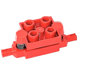 LEGO Rood Auto Wiel Houder 2 x 2 met Suspension