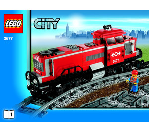 LEGO Red Cargo Train 3677 Anleitungen