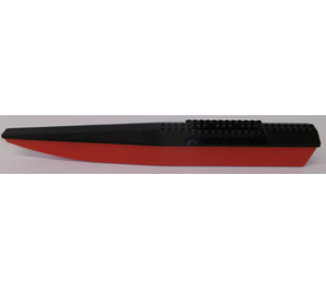 LEGO Red Catamaran Hull Assembly with Black Top