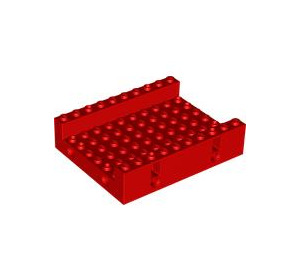 LEGO Red Chassis 8 x 10 x 2 (3487)