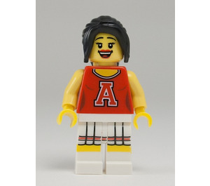 LEGO Rood Cheerleader minifiguur