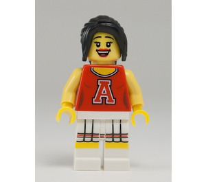 LEGO Rød Cheerleader Minifigur