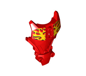 LEGO rouge Chest 2012 avec Jaune Flames (73711 / 98569)