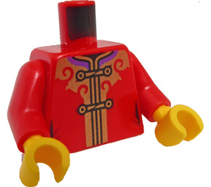 LEGO Red Chinese New Year Bull Dancer Minifig Torso (973 / 76382)