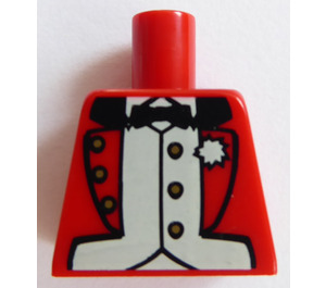 LEGO Red Circus Ringmaster Torso without Arms (973)