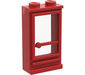 LEGO Rouge Classic Porte 1 x 2 x 3 Droite avec Trou