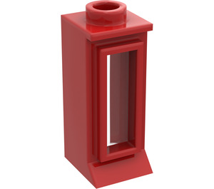 LEGO Red Classic Window 1 x 1 x 2 with Long Sill