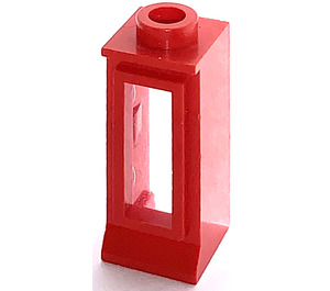 LEGO Red Classic Window 1 x 1 x 2 with Removable Glass