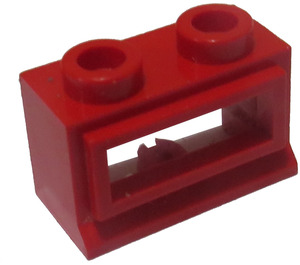 LEGO rot Classic Fenster 1 x 2 x 1 mit abnehmbarem Glas