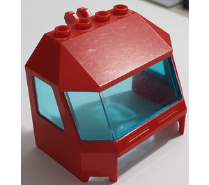 LEGO Red Cockpit 6 x 4 x 3 with Glass