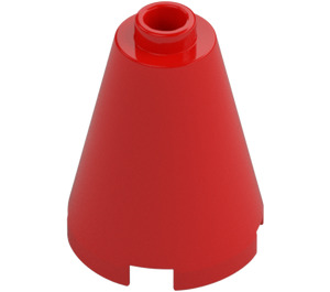 LEGO Red Cone 2 x 2 x 2 (Open Stud) (3942 / 14918)