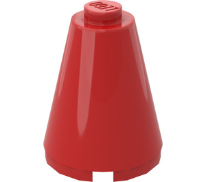 LEGO Red Cone 2 x 2 x 2 (Solid Stud)