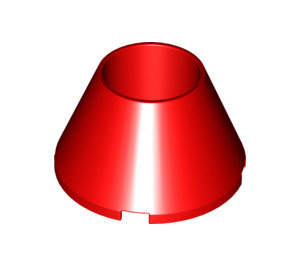 LEGO Red Cone 4 x 4 x 2 Hollow (4742)