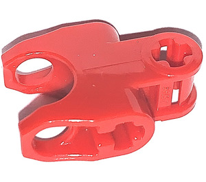 LEGO Red Connector 2 x 3 with Ball Socket and Smooth Sides and Sharp Edges and Open Axle Holes (89652)