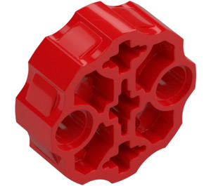 LEGO Red Connector Round with Pin and Axle Holes (31511 / 98585)