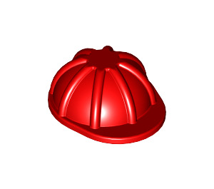 LEGO rot Konstruktion Helm mit Krempe (3833)