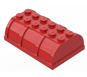 LEGO Röd Behållare 4 x 6 Lock  (4238 / 33341)