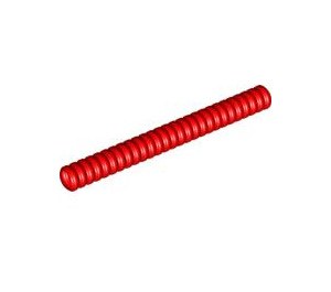 LEGO Rood Corrugated Slang 7.2 cm (9 Studs) (23002 / 57721)
