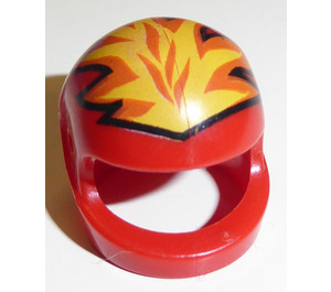 LEGO Rouge Crash Casque avec Flames (83130 / 83133)