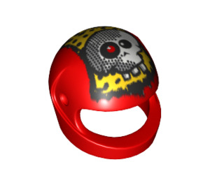 LEGO Rouge Crash Casque avec Rouge Œil Crâne (2446 / 99528)