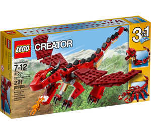 LEGO Red Creatures Set 31032 Packaging