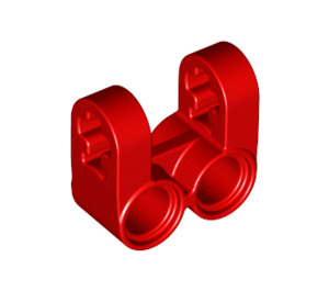 LEGO rot Kreuz Block 2 x 2 Split (Achse / Twin Stift) (41678)