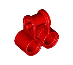 LEGO Rood Kruis Blok met Twee Pin gaten (32291 / 42163)