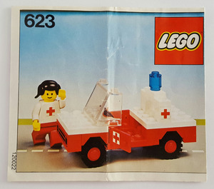 LEGO Red Cross Car Set 623-1 Instructions