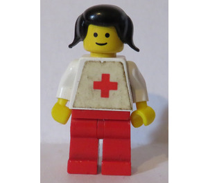 LEGO Rouge Traverser Médecin Town Minifigurine