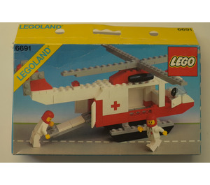 LEGO Red Cross Helicopter Set 6691 Packaging