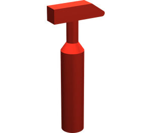 LEGO Red Cross Pein Hammer with 6 Rib Handle