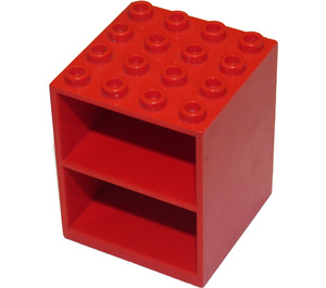 LEGO Rot Schrank 4 x 4 x 4 Homemaker  ohne Türhalterlöcher